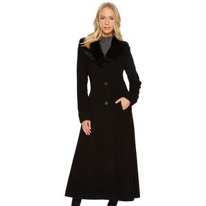 ralph lauren long wool coat